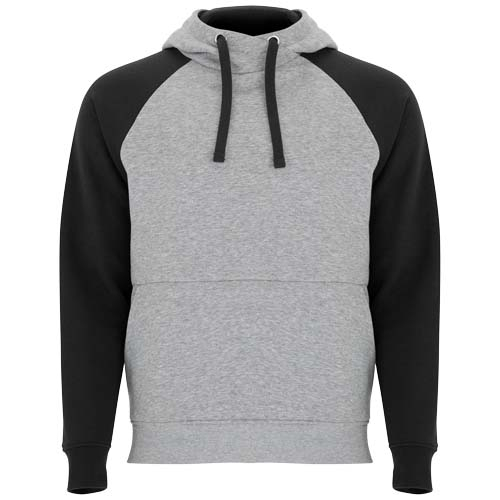 Sweat à capuche unisexe personnalisable - Badet Gris et Noir